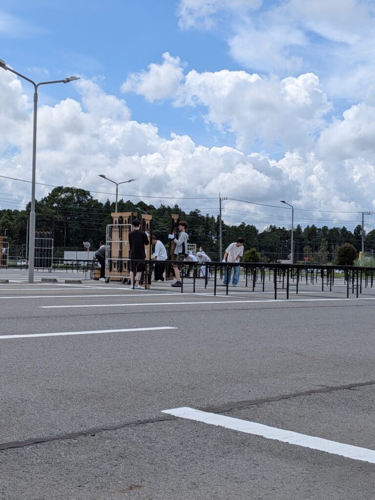 会場設営
